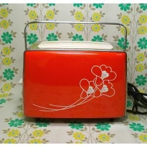 レトロポップ サンヨー製 花柄 自動トースター