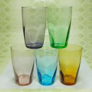 レトロモダン アデリアカラー 内モール グラス 5Pセット