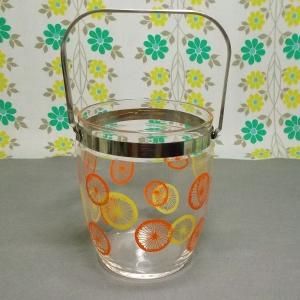 レトロポップ ガラス製 アイスペール レモン輪切り柄