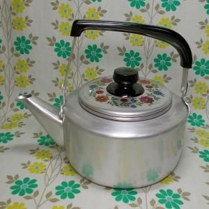 レトロポップ アルミ製 ケトル 3L 花柄