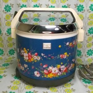 レトロポップ 象印 電子ジャー 青花柄 4.4L
