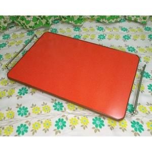 昭和レトロ 折りたたみ ミニテーブル レッド