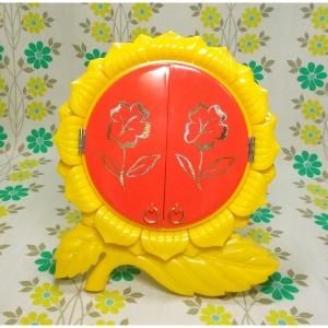 レトロポップ ひまわり 三面鏡