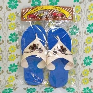 レトロポップ ビーチサンダル クラシックカー ブルー 23cm