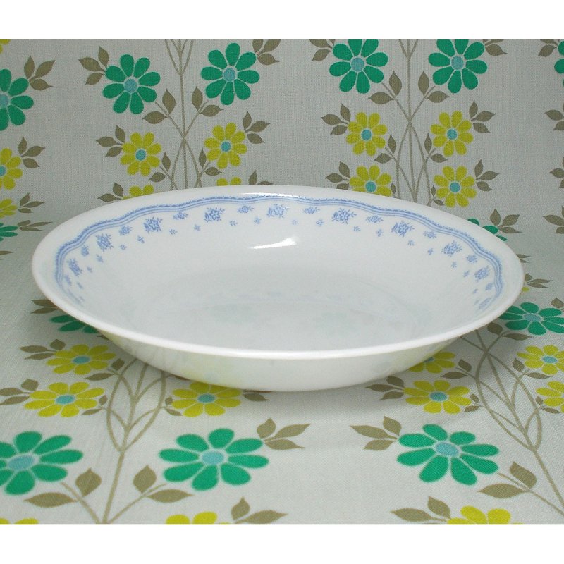 Corelle モーニングブルー 深皿 φ22cm - USA＆レトロ雑貨の店　RERA RERA RU. ～レラレラル.～