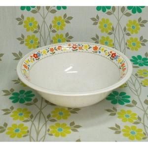 レトロポップ Noritake 陶器製 花柄 ボウル