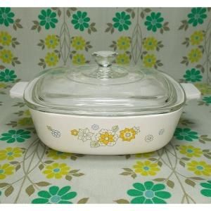 パイロセラム スキレット フローラルブーケ花柄 1QT