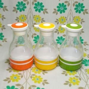レトロプラスチック ボーダー柄 醤油差し