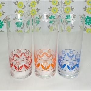 レトロポップ 花柄 ゾンビーグラス