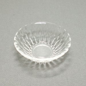 レトロポップ プレスガラス ダイヤ柄 豆皿