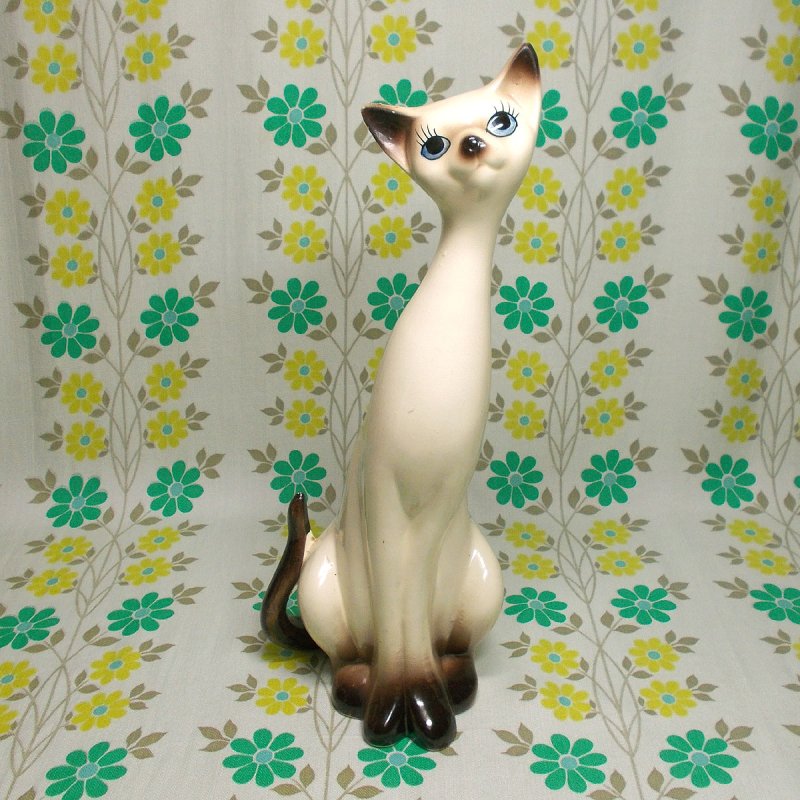 昭和レトロ 陶器製 猫の人形 - USA＆レトロ雑貨の店 RERA RERA RU 