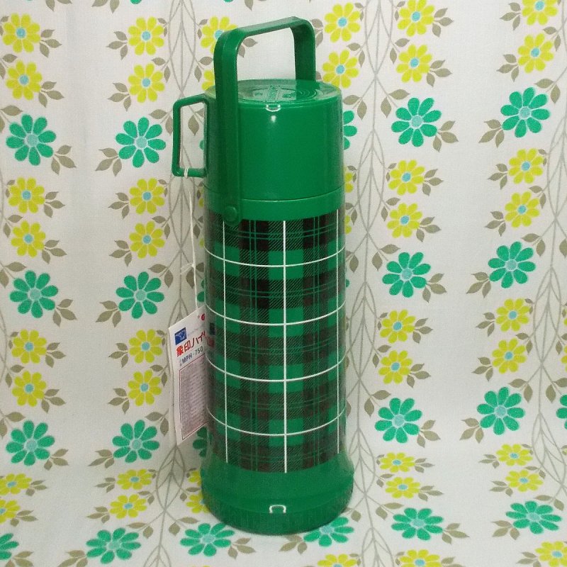 レトロポップ 象印魔法瓶 ハイサーモス 水筒 グリーンチェック - USA＆