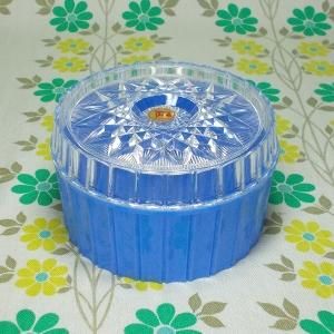 レトロプラスチック ダイヤポット 中 ブルー