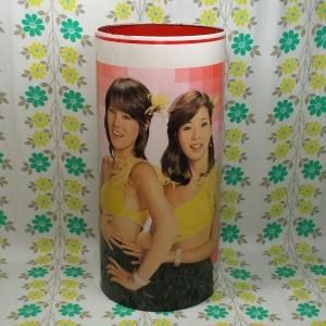 レトロファンシー ピンクレディー 缶 ゴミ箱