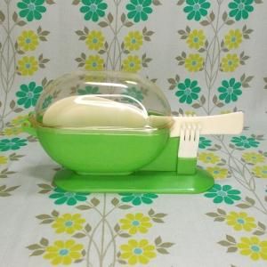 レトロプラスチック おしゃもじケース グリーン