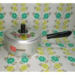 レトロポップ 薔薇花柄 アルミ製 片手鍋 18cm