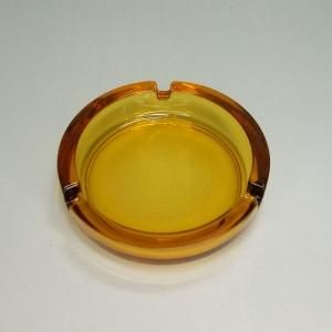 レトロポップ アンバーガラス アシュトレイ