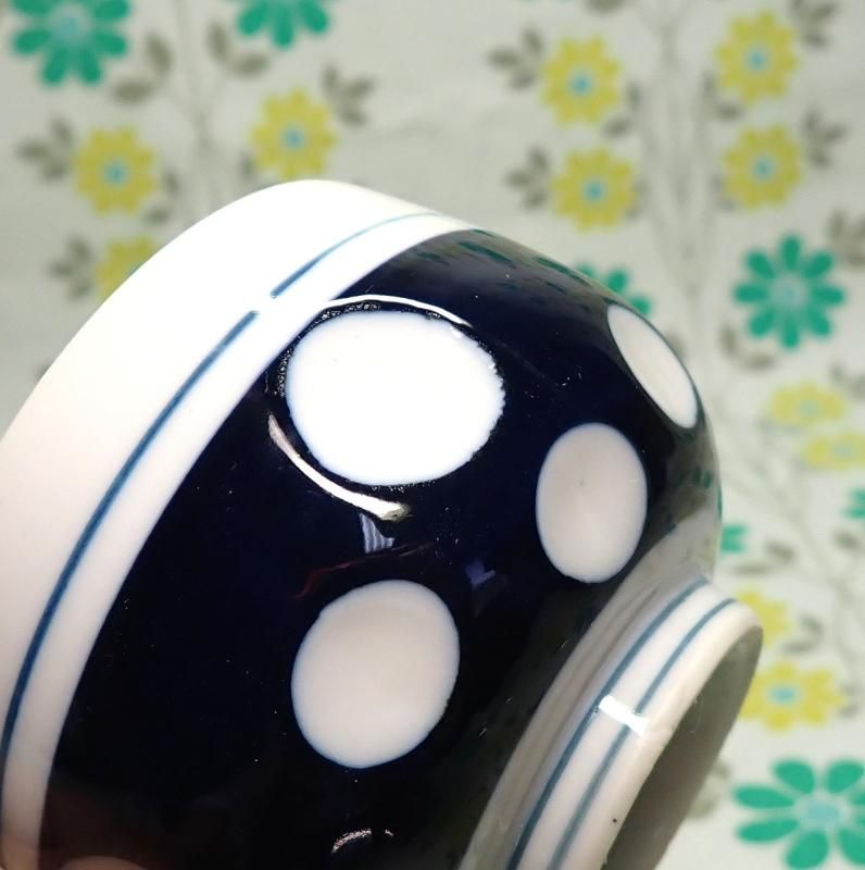 昭和レトロ 陶器製 水玉柄 湯呑み - USA＆レトロ雑貨の店 RERA