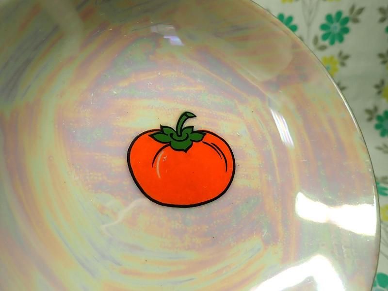 古い味のある香炉 銅製 柿 カタツムリ 小物入れ 置物 和風 工芸