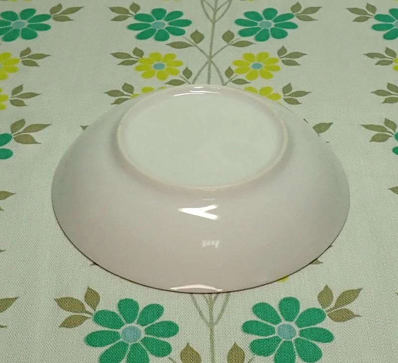 レトロポップ 陶器製 オーロラ加工 柿柄 小皿 φ14cm - USA& レトロポップ 陶器製 オーロラ加工 柿柄 小皿 φ14cm - USA&