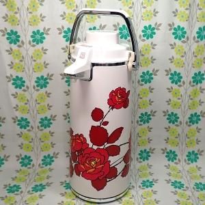 レトロポップ 象印 魔法瓶エアーポット 押すだけ 2.2L 花柄 ニューロゼット