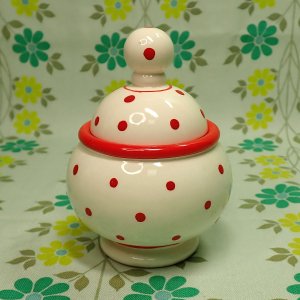 レトロファンシー RUNE 陶器製 水玉柄 ローリーポップ