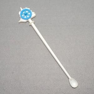 レトロプラスチック マドラー 船 水色