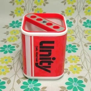 昭和レトロ カール ペンスタンド 赤