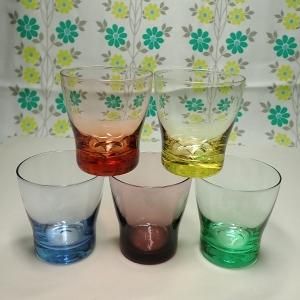 レトロモダン オールドファッショングラス 5Pセット