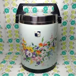 レトロポップ 象印 魔法瓶 花柄 保温ジャー 幸 6.9L すみれとゆり