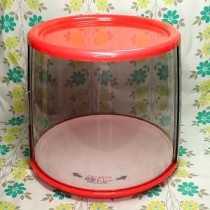 レトロプラスチック ロータリーケース大 赤