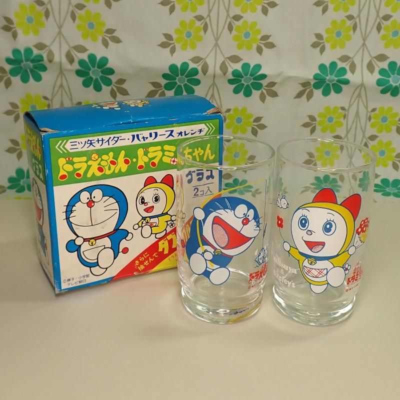 ☆Rainbow☆三ツ矢サイダーバ☆ドラえもんドラミちゃんグラス19箱 ☆Rainbow☆三ツ矢サイダーバ☆ドラえもんドラミちゃんグラス19