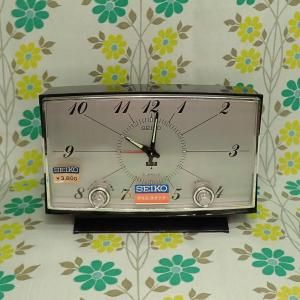 昭和レトロ SEIKO タイムスイッチ 置時計 CFT-903 紺