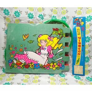 レトロファンシー 組立式 インテリアアーチボックス ゴミ箱 緑