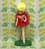 レトロポップ 赤いドレスの金髪女の子ポーズ人形
