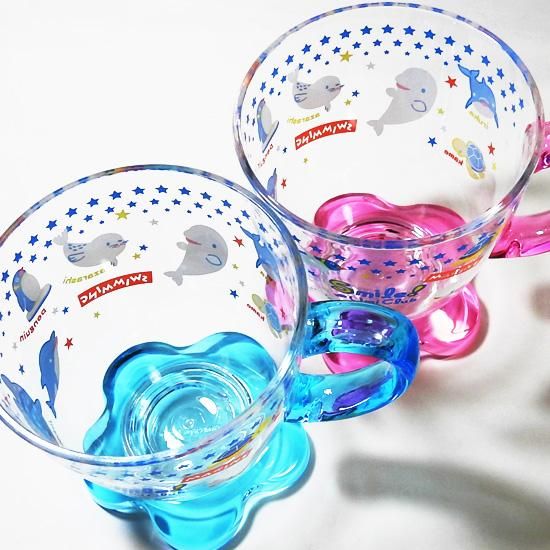 子供用コップ プラスチック かわいい水族館グッズ Aqua フラワープラマグカップ ピンク ブルー 海の雑貨 水族館グッズ 動物ぬいぐるみ通販ショップ まんぼう屋ドットコム 子供用コップ プラスチック かわいい水族館グッズ Aqua フラワープラマグカップ ピンク ブルー 海の雑貨 水族館グッズ 動物ぬいぐるみ通販ショップ まんぼう屋ドットコム