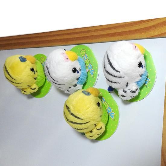 カバヤ他 小さななぬいぐるみ&マグネット 6コセット 中古品 セキセイインコ ぬいぐるみ 小鳥 A-SHOW 栄商 A-SHOW ムニュマム