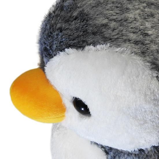 グレーのペンギンぬいぐるみ 38cm おもちゃ