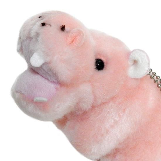 カバ ぬいぐるみ キュート販売 Cute Safari Collection ピンクのかばマスコット 10cm 海の雑貨 水族館グッズ 動物 ぬいぐるみ通販ショップ まんぼう屋ドットコム