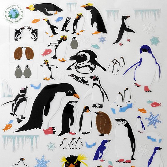 ペンギン グッズ シール ステッカー 水族館 かなる アニマルフレンズ ステッカー ペンギン - 海の雑貨・水族館グッズ・動物ぬいぐるみ通販ショップ  まんぼう屋ドットコム