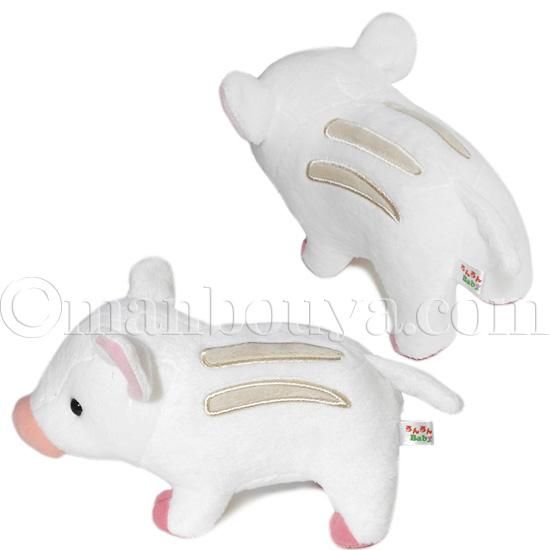 イノシシ うり坊 ぬいぐるみ 動物 A-SHOW 栄商 るんるんBaby いのしし ホワイト 17cm -  海の雑貨・水族館グッズ・動物ぬいぐるみ通販ショップ まんぼう屋ドットコム