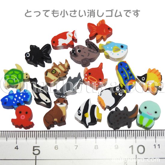 ミニ消しゴム 金魚 かわいい 文房具 ザ・アクセス プチボトル