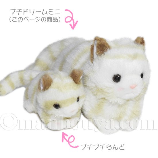 猫 ぬいぐるみ ネコ たけのこ TAKENOKO プチどりーむミニ ねこ ベージュ 17cm - 海の雑貨・水族館グッズ・動物ぬいぐるみ通販ショップ  まんぼう屋ドットコム