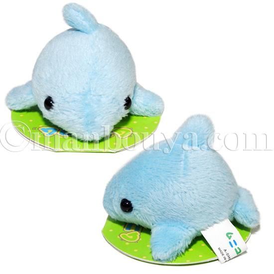いるかのぬいぐるみです。 もちいるか ライトブルー miniサイズ イルカ ぬいぐるみ ボール