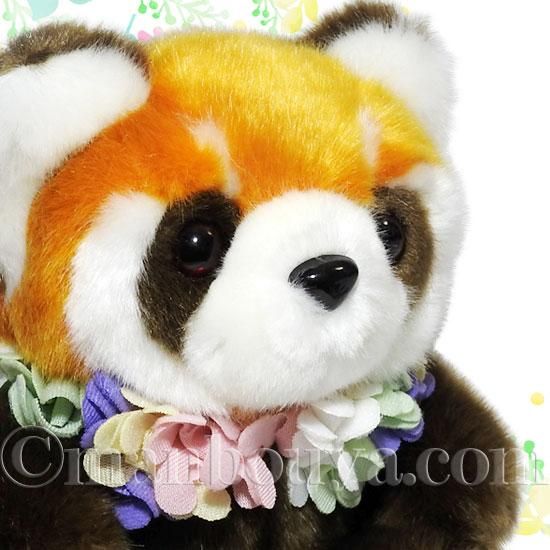 【398】⟡裏地付き⟡ 着ぐるみ ぬい服 パステル レッサーパンダ 赤 398】⟡裏地付き⟡ 着ぐるみ ぬい服 パステル レッサーパンダ 赤