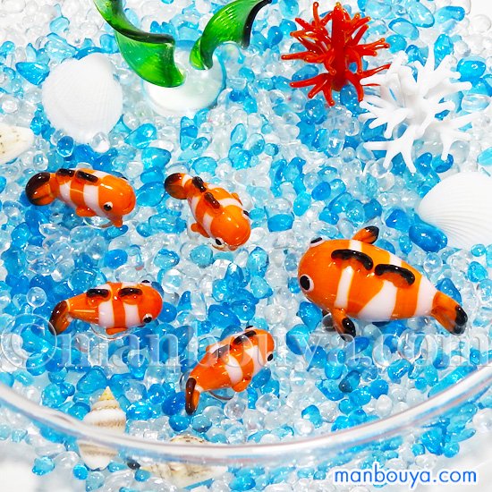 魚 ガラス細工 セット ミニチュア 置物 海の動物 水族館 グッズ 