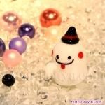 ハロウィン かぼちゃ 置物 ガラス細工 ミニチュア グラス