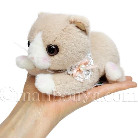 猫 ぬいぐるみ ネコ グッズ たけのこ TAKENOKO シャトン ベージュ 16cm