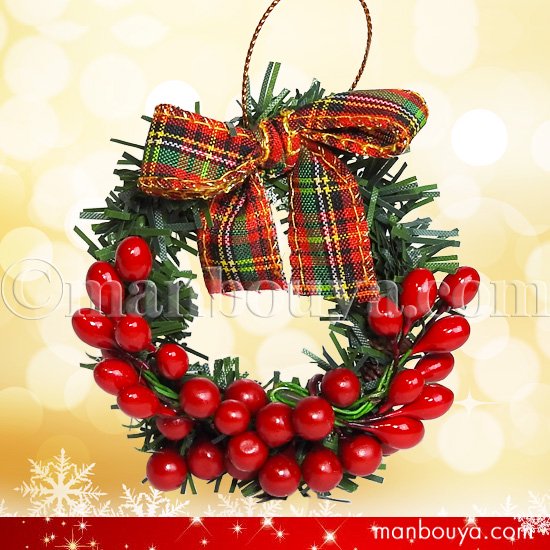 クリスマスリース ミニサイズ クリスマスツリー 飾り ディスプレイ ラッピング用品