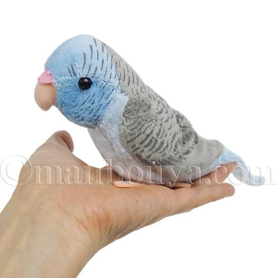 インコ ぬいぐるみ 小鳥 雑貨 Tst 101 マメルリハ ブルー 18cm 海の雑貨 水族館グッズ 動物ぬいぐるみ通販ショップ まんぼう屋ドットコム